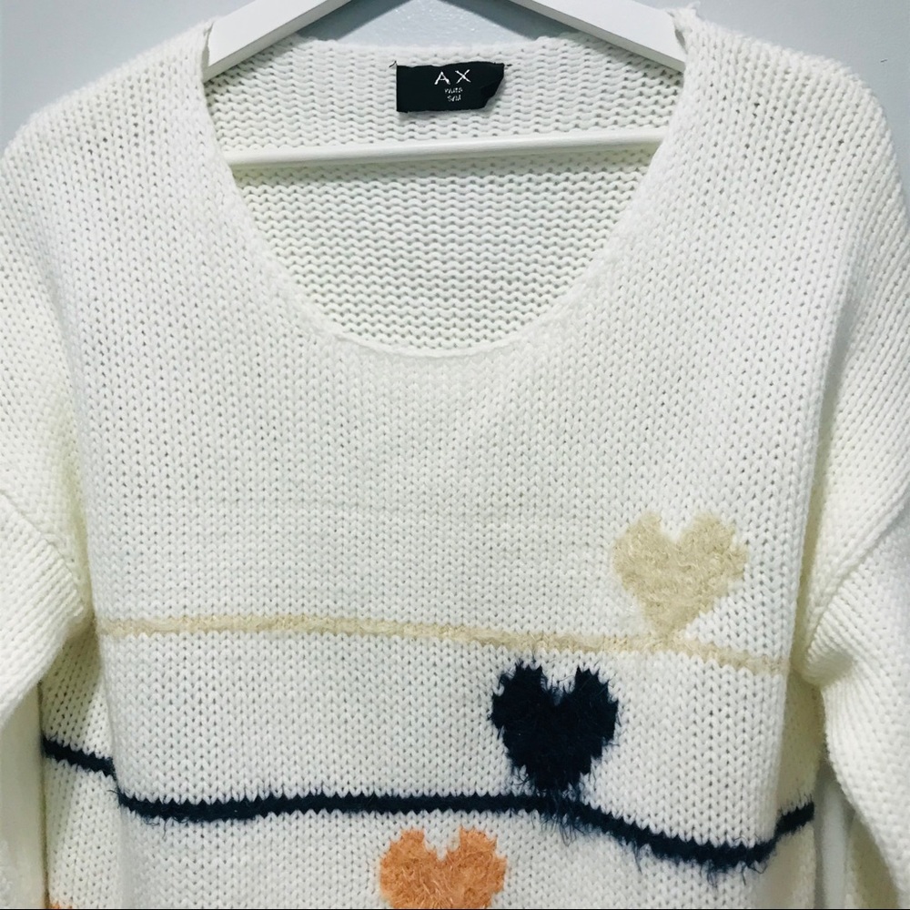 AX Paris knit heart oversized slouchy sweater - Picture 10 of 11